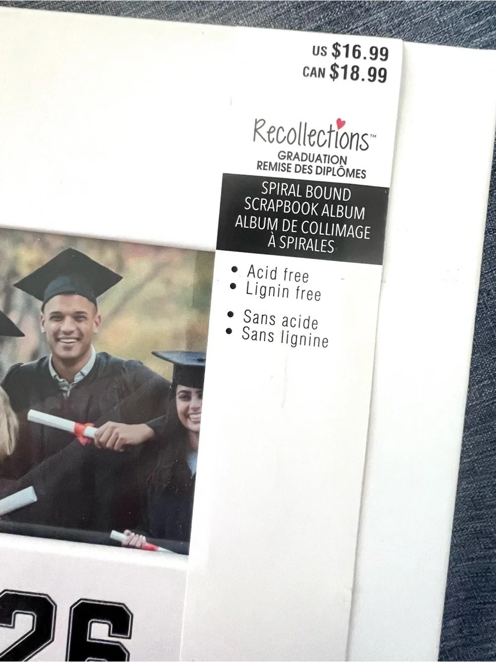 Recollections 2026 Graduation Scrapbook Album NWT